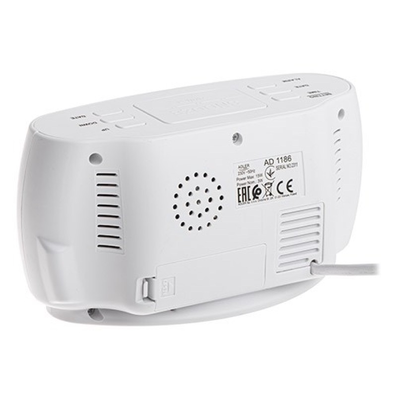 Budzik ADLER AD 1186 white Budzik ADLER AD 1186 white