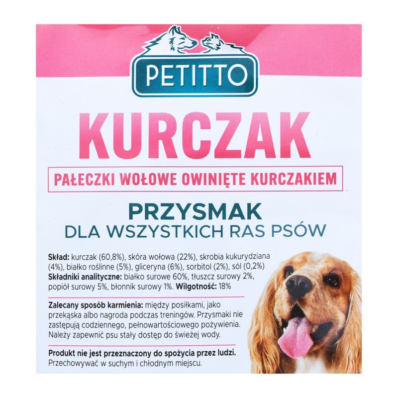 PETMEX Meat rabbit treats - dog treat - 130g PETMEX Meat rabbit treats - dog treat - 130g