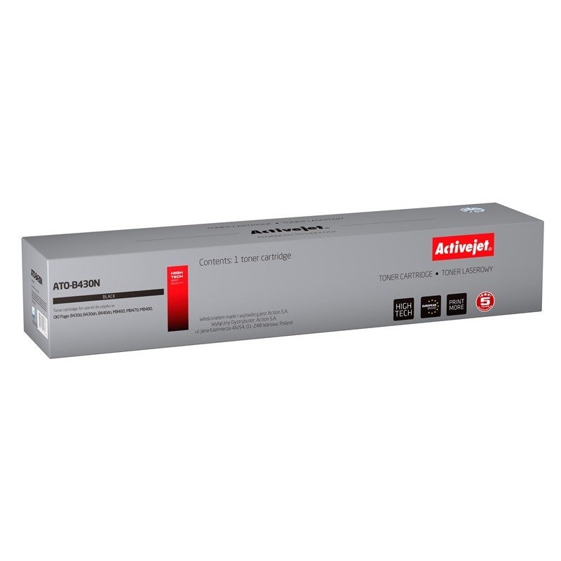 Activejet ATO-B430N Toner (replacement for OKI 43979202; Supreme; 7000 pages; black)