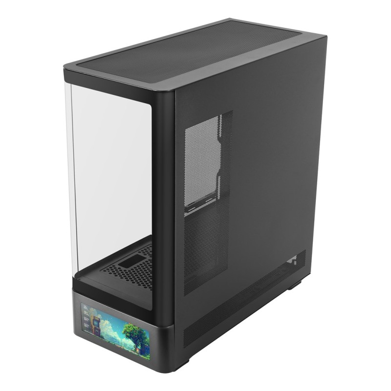 Mars Gaming MCLCDPRO computer case Midi Tower Black