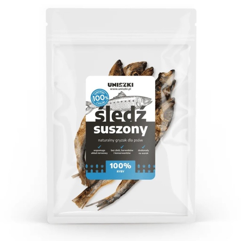 UNISZKI Dried herring – dog treat – 50 g UNISZKI Dried herring – dog treat – 50 g