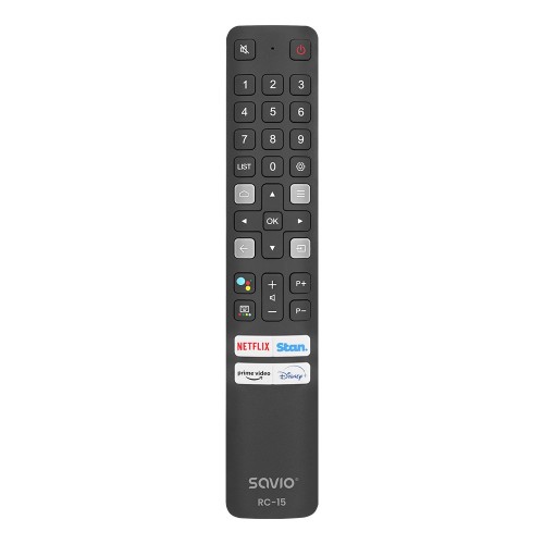 SAVIO RC-15 universal remote control/replacement for TCL , SMART TV SAVIO RC-15 universal remote control/replacement for TCL , SMART TV