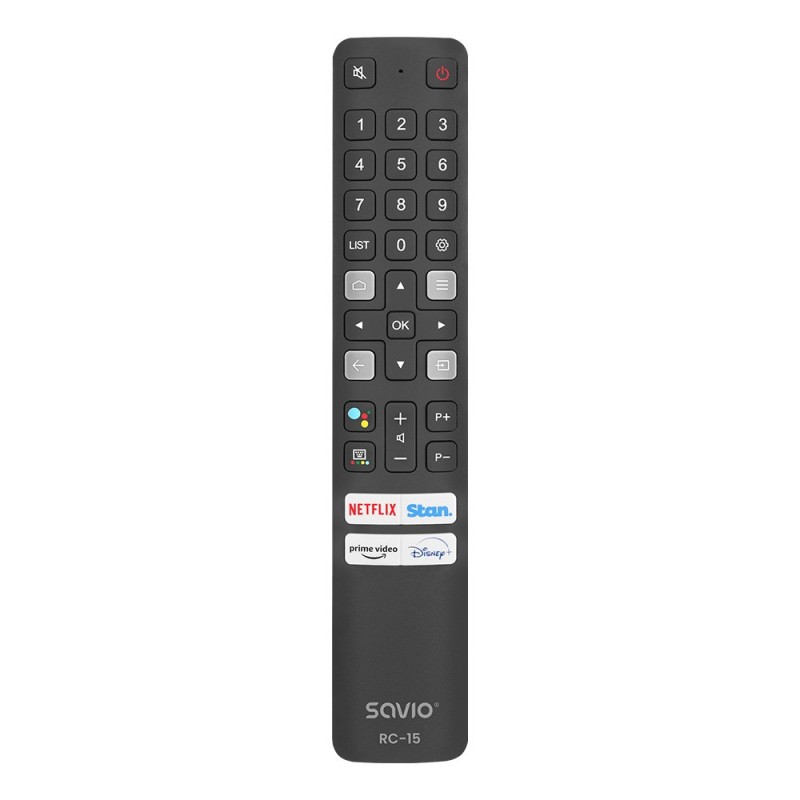 SAVIO RC-15 universal remote control/replacement for TCL , SMART TV SAVIO RC-15 universal remote control/replacement for TCL , SMART TV