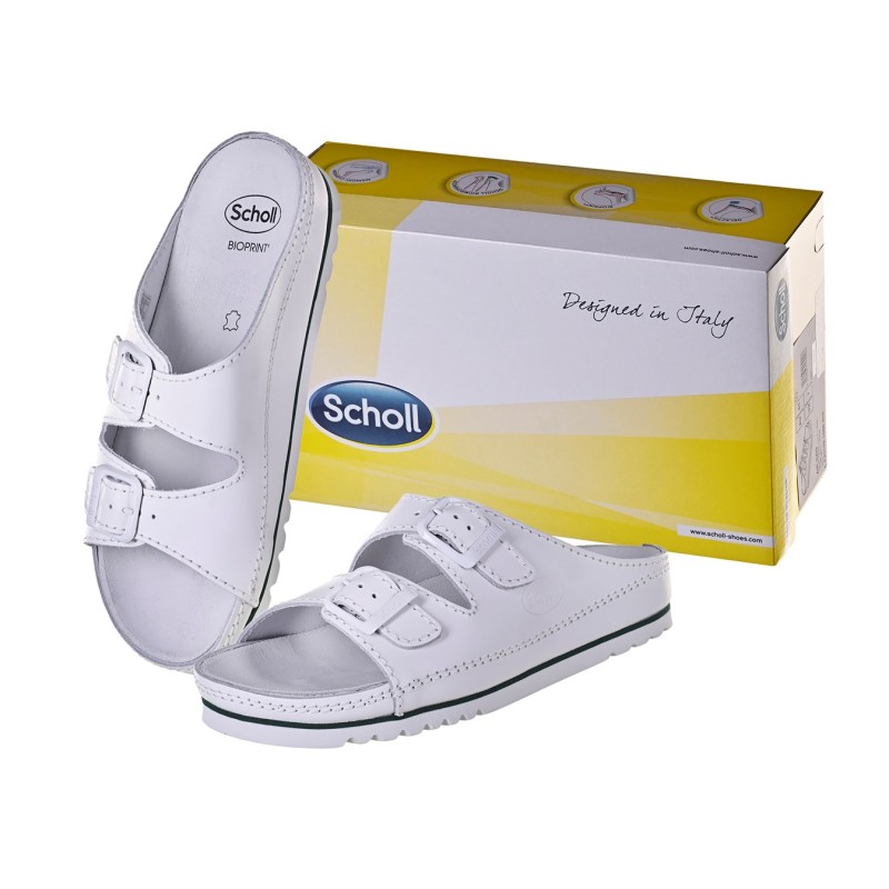 Scholl Air Bag - unisex sandals white, size 40