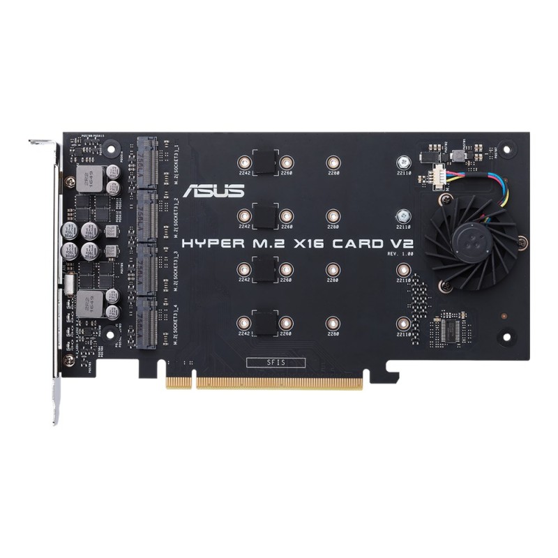 ASUS HYPER M.2 X16 CARD V2 interface cards/adapter Internal ASUS HYPER M.2 X16 CARD V2 interface cards/adapter Internal
