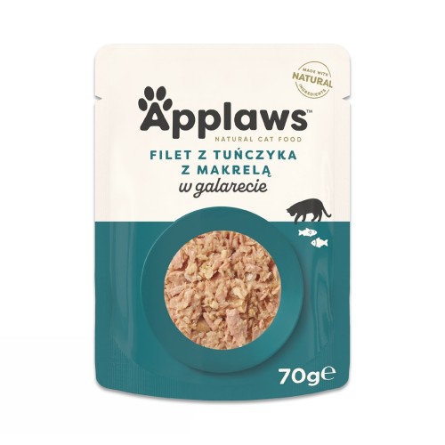 APPLAWS Tuna Fillet with Mackerel in Jelly - wet cat food - 70g APPLAWS Tuna Fillet with Mackerel in Jelly - wet cat food - 70g