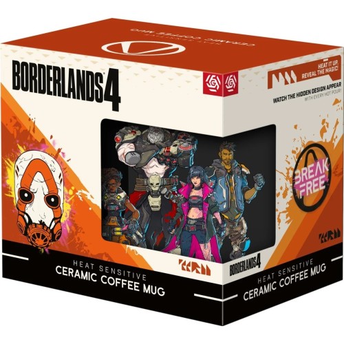 Heat Reveal Mug Good Loot Borderlands 4 - Vault Keeper Glitch 450 ml Black, Orange