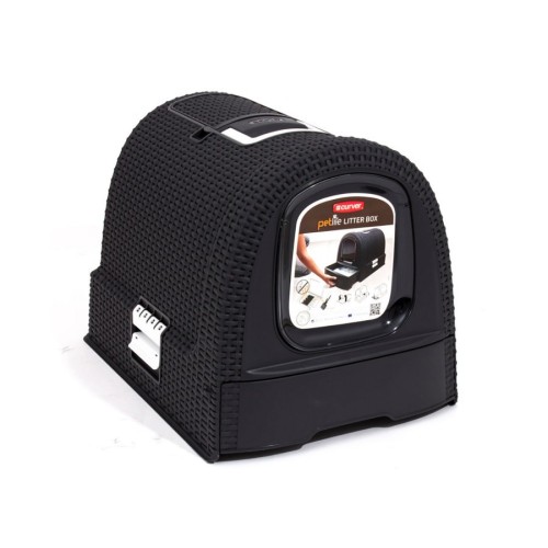CURVER cat litter box - black CURVER cat litter box - black