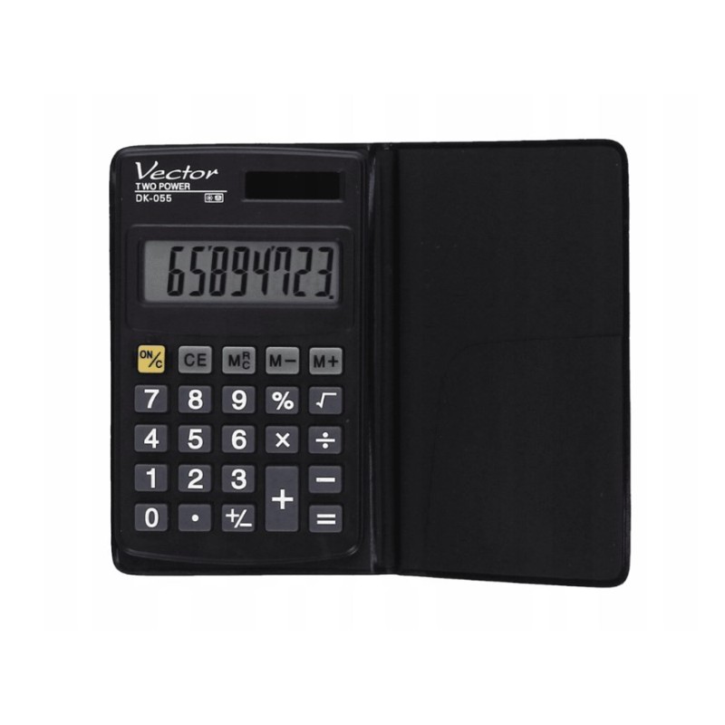 Vector DK-055 Pocket Calculator, Black Vector DK-055 Pocket Calculator, Black