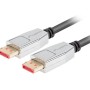 Lanberg CA-DPDP-20CU-0018-BK DisplayPort cable 20 PIN V1.4 1.8m 8K