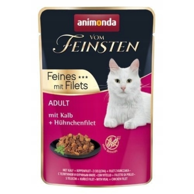 ANIMONDA vom Feinsten Veal - wet cat food - 85 g