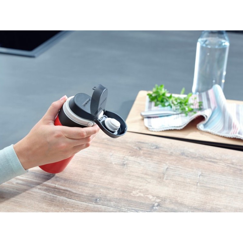 Leifheit 03245 travel mug 350 ml Black, Red Stainless steel