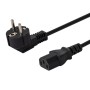 SAVIO CL-146 Power cable Schuko IEC C13, 3 m, Black