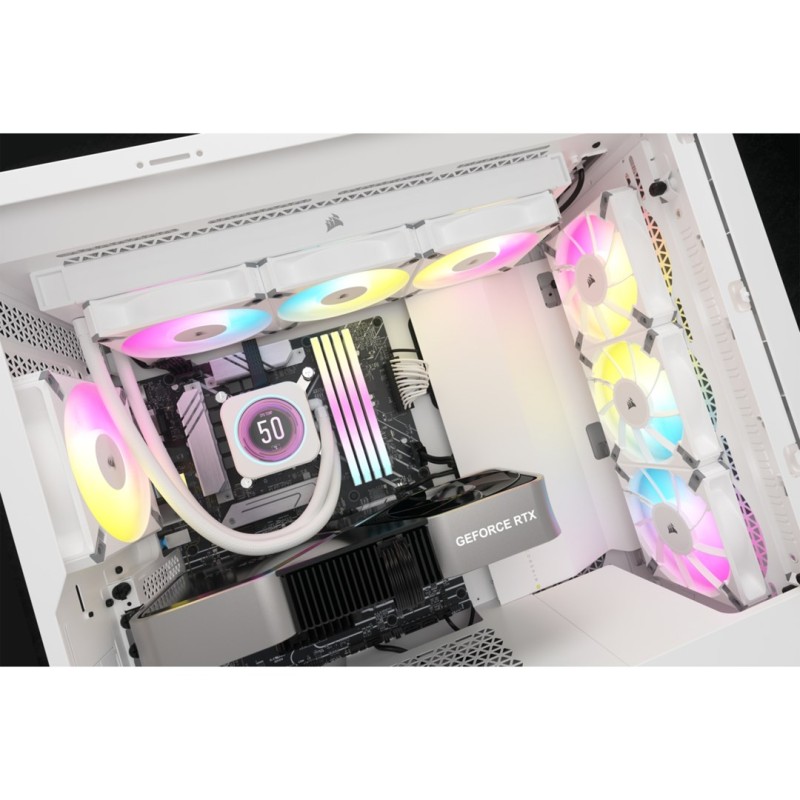 Corsair CW-9060077-WW computer cooling system Processor All-in-one liquid cooler 12 cm White 1 pc(s) Corsair CW-9060077-WW computer cooling system Processor All-in-one liquid cooler 12 cm White 1 pc(s)