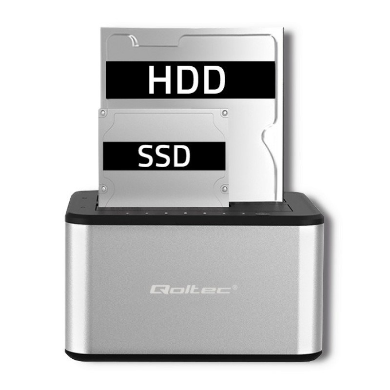 Qoltec 5316 2x HDD / SSD docking station | 2.5 Qoltec 5316 2x HDD / SSD docking station | 2.5