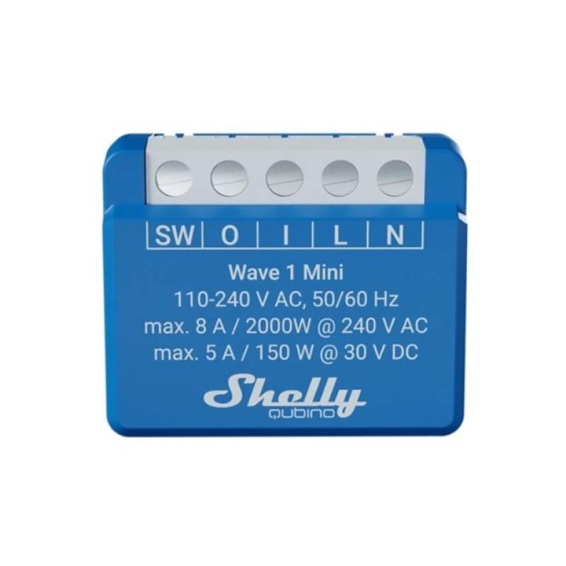 Shelly Qubino Wave 1 Mini LR Smart switch Z-Wave Blue