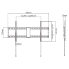 Maclean MC-715 Small TV Bracket Wall Mount for TV Monitor 13-27