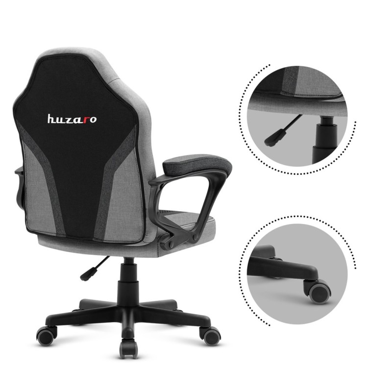 Gaming chair for children Huzaro HZ-Ranger 1.0 Gray Mesh, gray and black Gaming chair for children Huzaro HZ-Ranger 1.0 Gray Mesh, gray and black