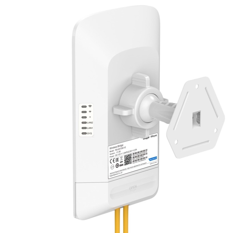 Ruijie Networks RG-EST350 V2 wireless access point 867 Mbit/s White Power over Ethernet (PoE) Ruijie Networks RG-EST350 V2 wireless access point 867 Mbit/s White Power over Ethernet (PoE)