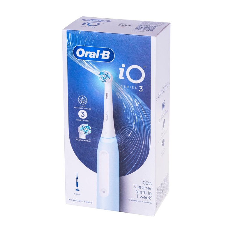 Oral-B IOSERIES3ICE electric toothbrush Adult Rotating-oscillating toothbrush Blue Oral-B IOSERIES3ICE electric toothbrush Adult Rotating-oscillating toothbrush Blue