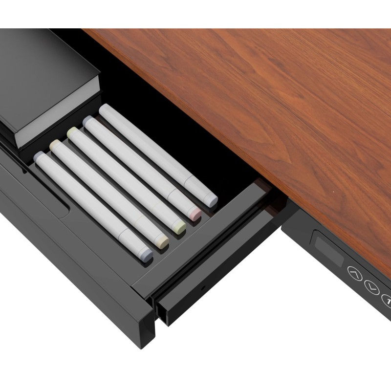 ACTIVEJET desk with electric height adjustment 140x70 ET119W-C black/walnut ACTIVEJET desk with electric height adjustment 140x70 ET119W-C black/walnut