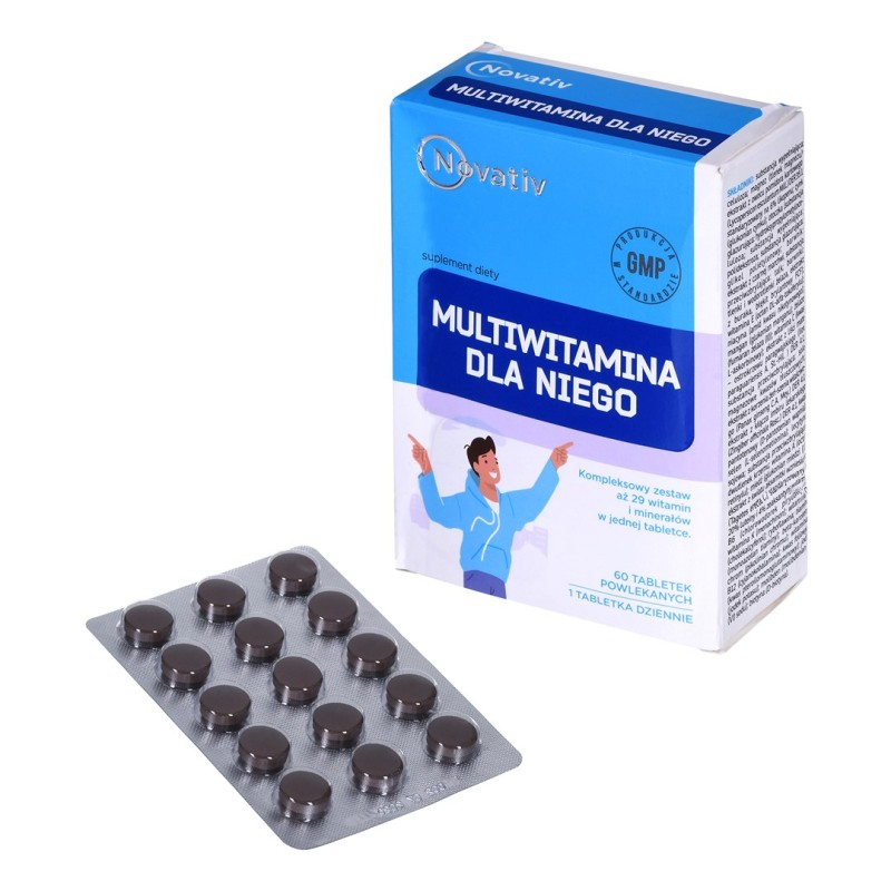 Novativ Multivitamin for Him 60 film-coated tablets Novativ Multivitamin for Him 60 film-coated tablets