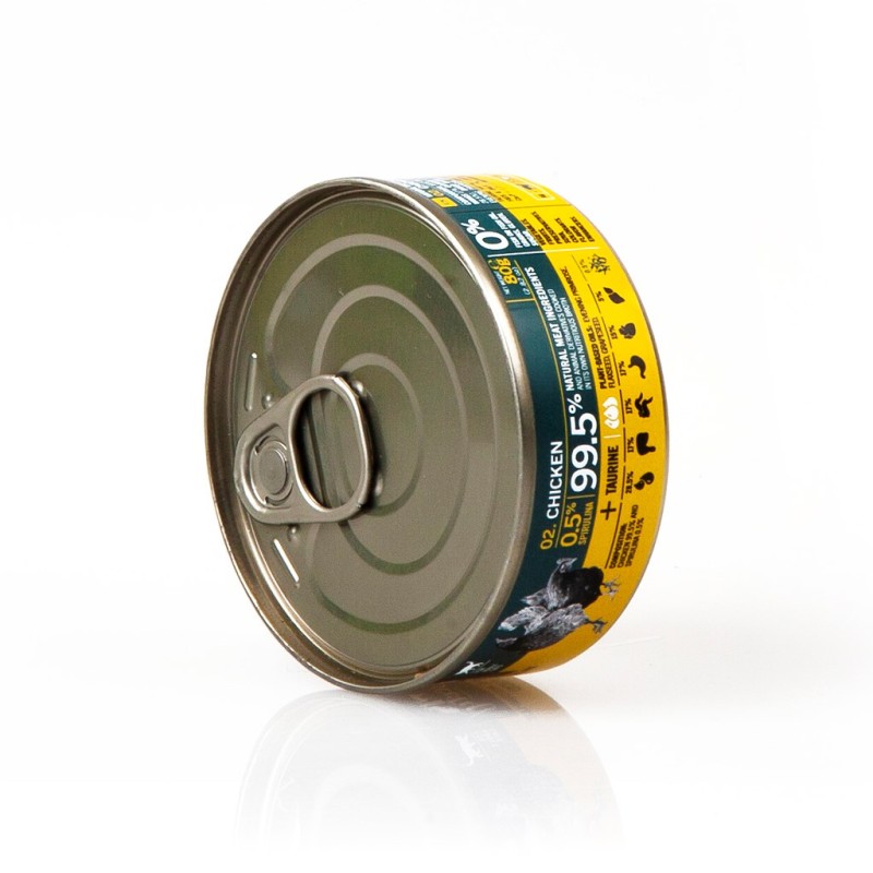 3COTY Chicken with spirulina - wet cat food - 80g 3COTY Chicken with spirulina - wet cat food - 80g
