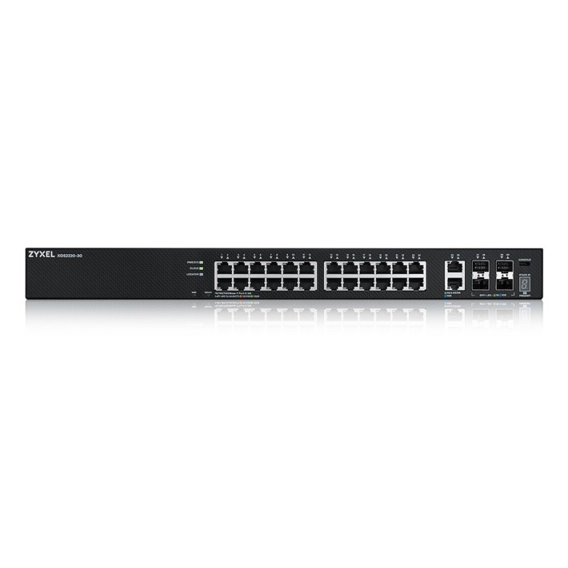 Zyxel XGS2220-30 Managed L3 Gigabit Ethernet (10/100/1000) Black Zyxel XGS2220-30 Managed L3 Gigabit Ethernet (10/100/1000) Black