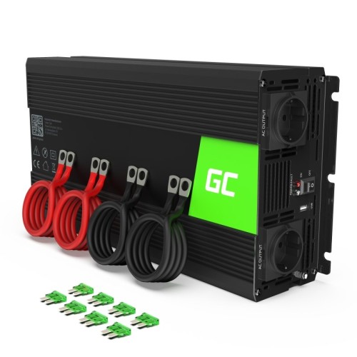 Green Cell INV12 power adapter/inverter Auto 3000 W Black Green Cell INV12 power adapter/inverter Auto 3000 W Black