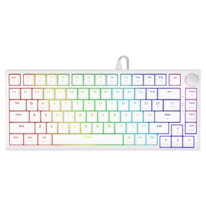 Savio ASTRAL WHITE JADE keyboard Gaming USB QWERTY US International