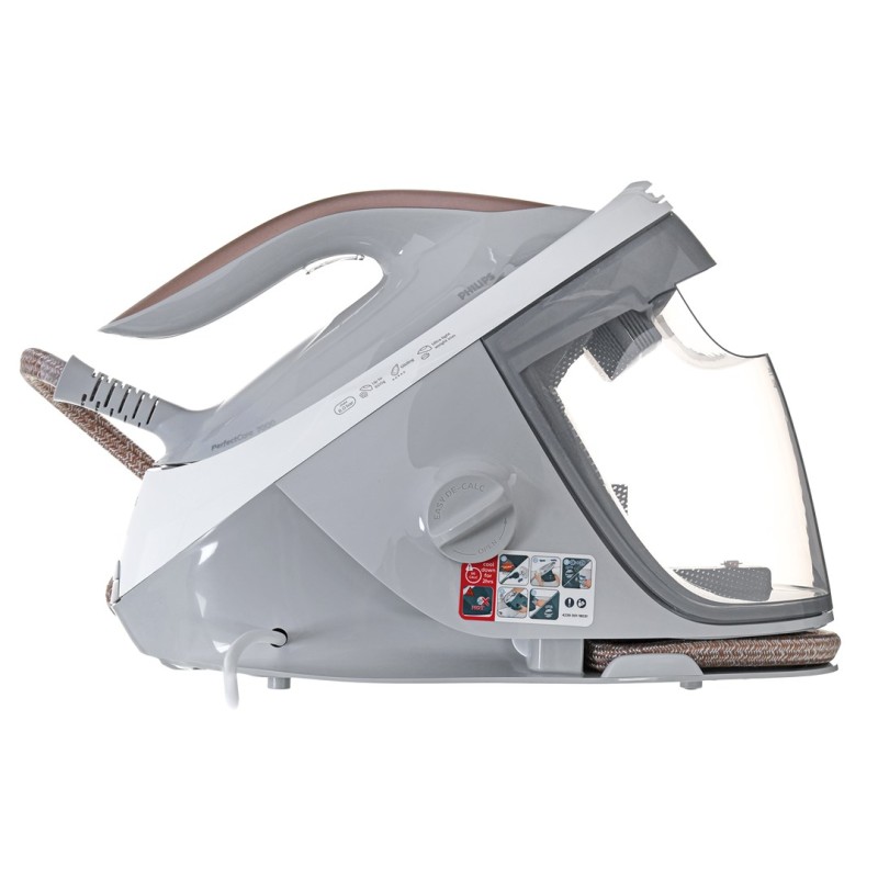 Philips 7000 series PSG7040/10 steam ironing station 2100 W 1.8 L SteamGlide Elite soleplate Gold, White Philips 7000 series PSG7040/10 steam ironing station 2100 W 1.8 L SteamGlide Elite soleplate Gold, White