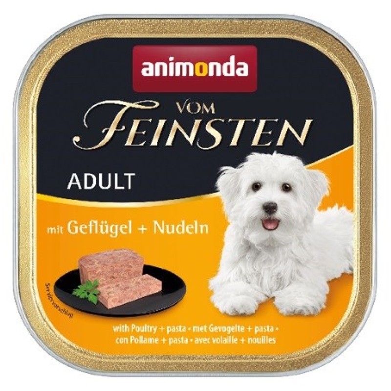 ANIMONDA Vom Feinsten Adult Poultry and pasta - wet dog food - 150g