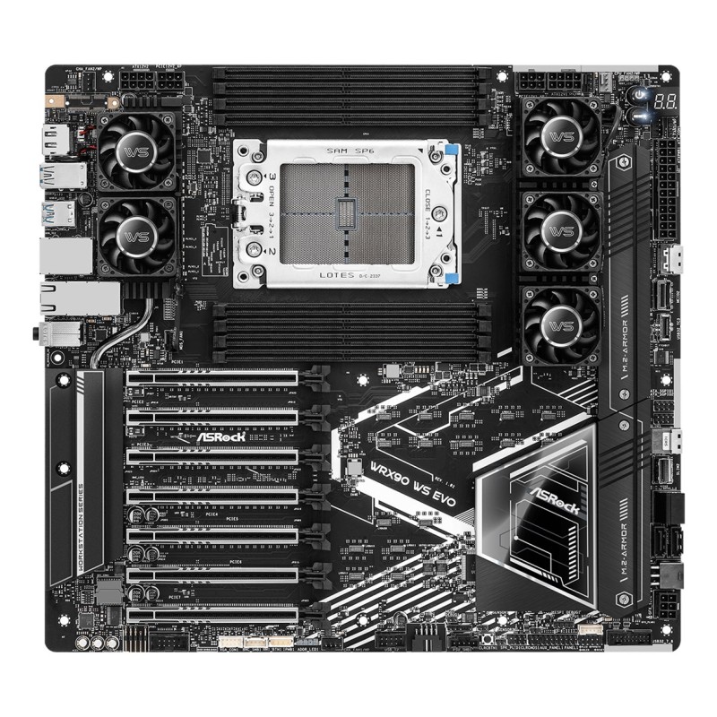 Asrock WRX90 WS EVO motherboard AMD WRX90 Socket sTR5 EEB Asrock WRX90 WS EVO motherboard AMD WRX90 Socket sTR5 EEB