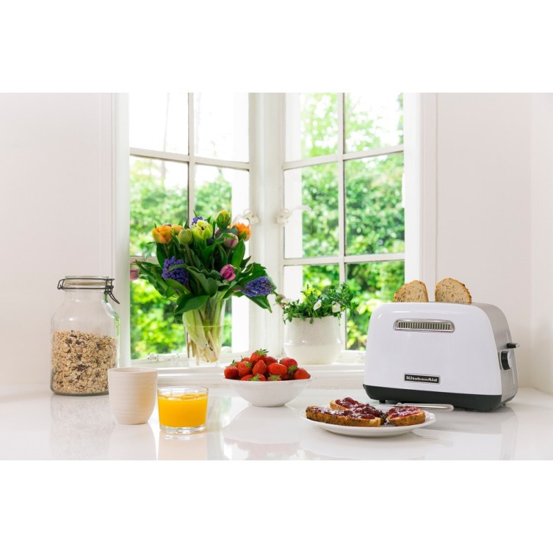 KitchenAid 5KMT2115EWH 5 2 slice(s) 1100 W Stainless steel, White KitchenAid 5KMT2115EWH 5 2 slice(s) 1100 W Stainless steel, White