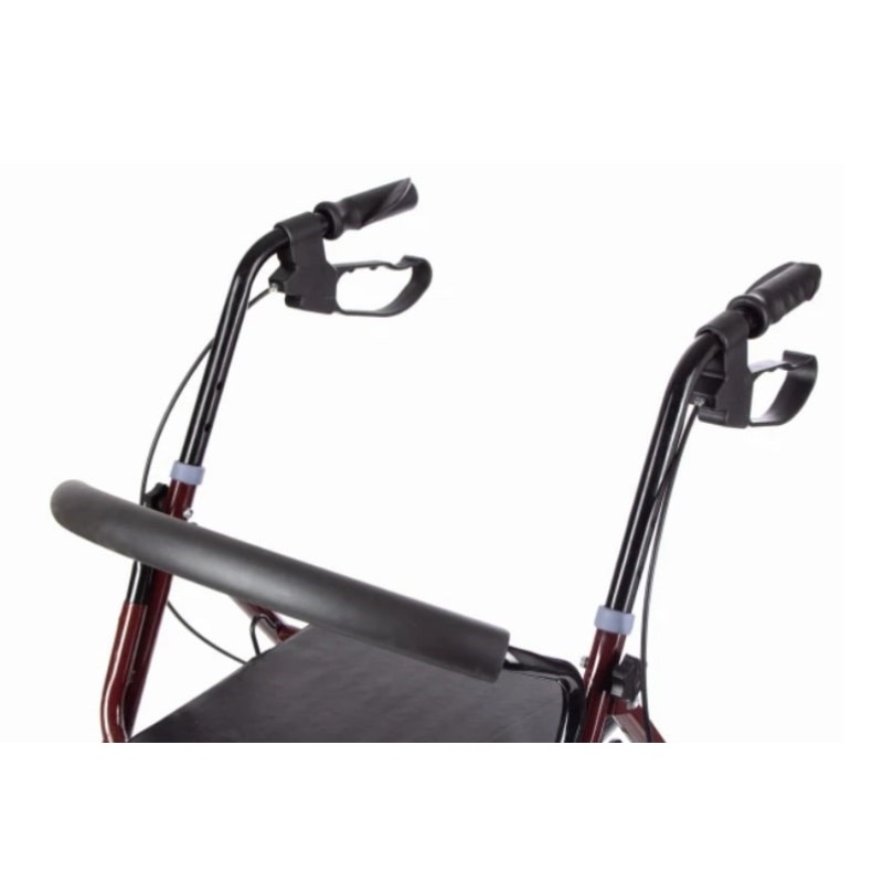 Four-wheel walker with seat function Four-wheel walker with seat function