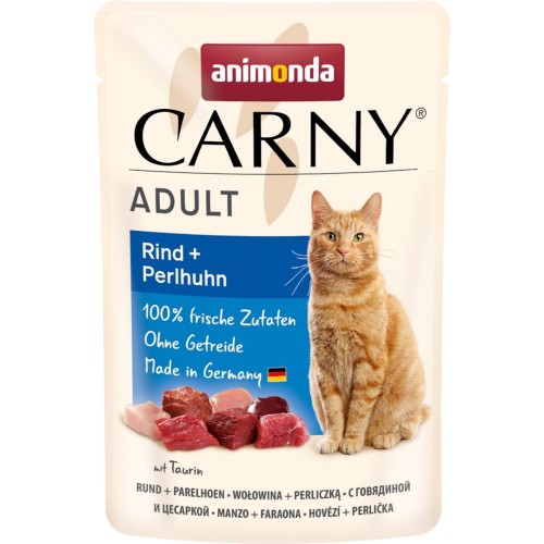 ANIMONDA Carny Adult Beef and guinea fowl - wet cat food - 85g ANIMONDA Carny Adult Beef and guinea fowl - wet cat food - 85g