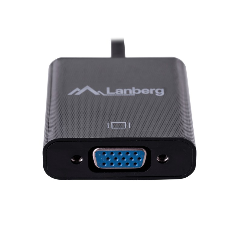 Lanberg AD-0017-BK video cable adapter 0.2 m VGA (D-Sub) HDMI Type A (Standard) Black Lanberg AD-0017-BK video cable adapter 0.2 m VGA (D-Sub) HDMI Type A (Standard) Black