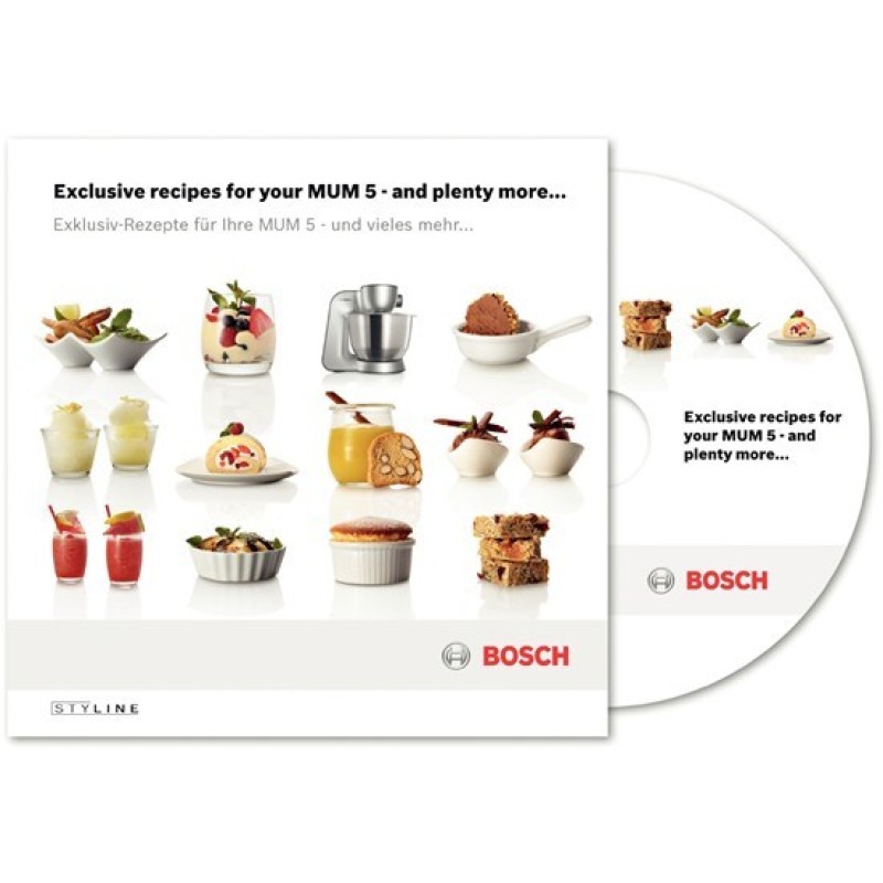 Bosch Styline food processor 900 W 3.9 L Stainless steel, White Bosch Styline food processor 900 W 3.9 L Stainless steel, White