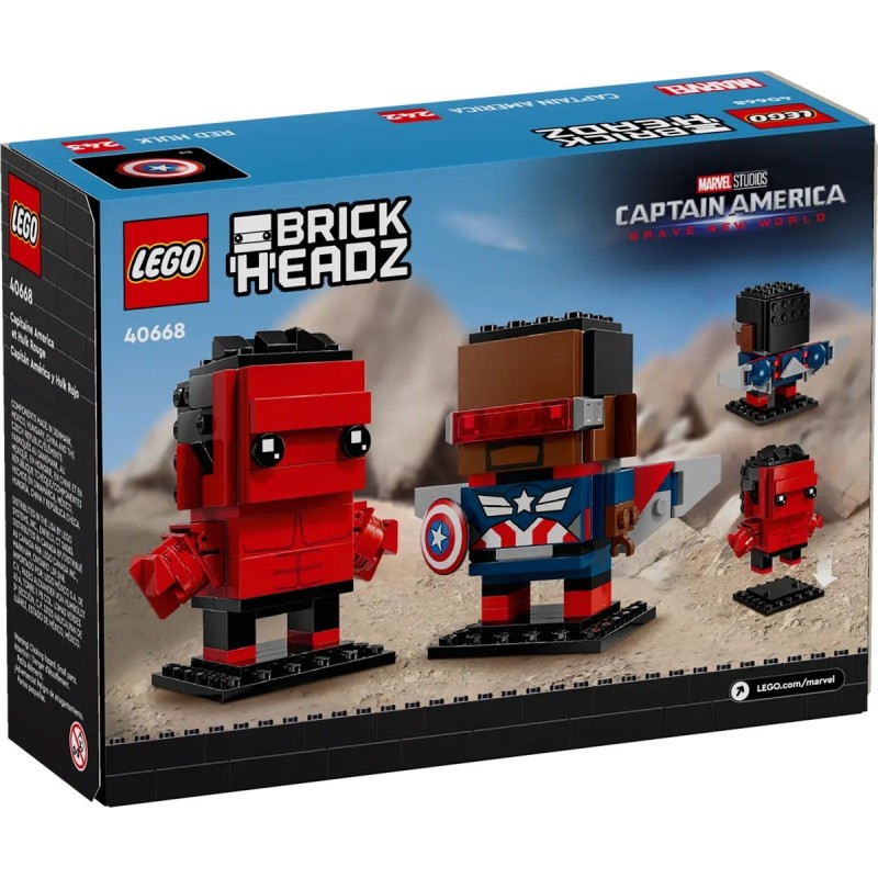 LEGO 40668 Super Heroes - Figurki Kapitana Ameryki i Czerwonego Hulka LEGO 40668 Super Heroes - Figurki Kapitana Ameryki i Czerwonego Hulka