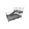 C&C modular cage one-storey 3x2 + Loft 2x1 + Silver ramp