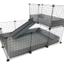 C&C modular cage one-storey 3x2 + Loft 2x1 + Silver ramp