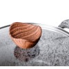 PROMIS Set of pots GRANITE, saucepan 16 cm, pots 20,24,28 brown handles PROMIS Set of pots GRANITE, saucepan 16 cm, pots 20,24,28 brown handles
