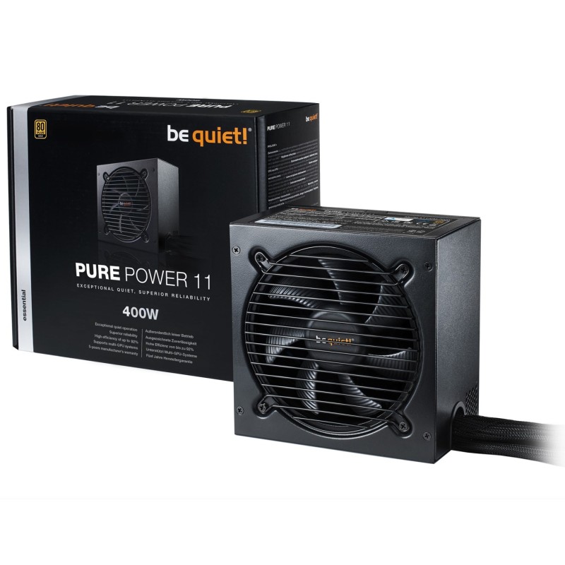 be quiet! Pure Power 11 400W power supply unit 20+4 pin ATX ATX Black be quiet! Pure Power 11 400W power supply unit 20+4 pin ATX ATX Black