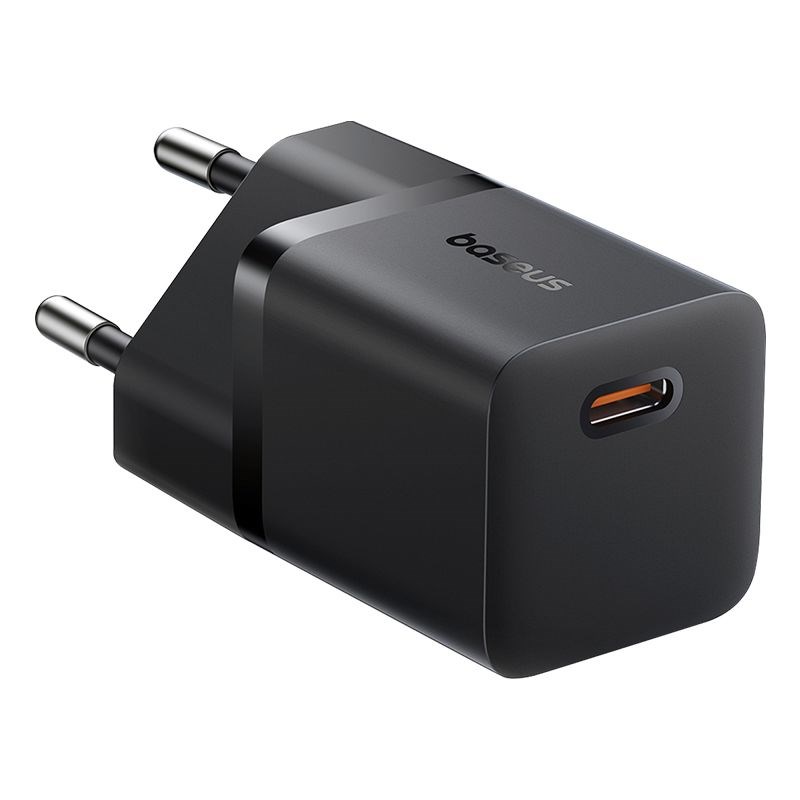 Baseus P10110909113-01 USB-C GaN5 mini 25W mains charger Black Baseus P10110909113-01 USB-C GaN5 mini 25W mains charger Black