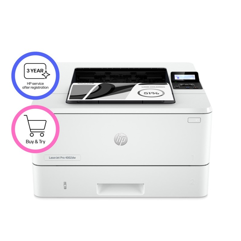 HP LaserJet Pro 4002dw Printer 1200 x 1200 DPI A4 HP LaserJet Pro 4002dw Printer 1200 x 1200 DPI A4