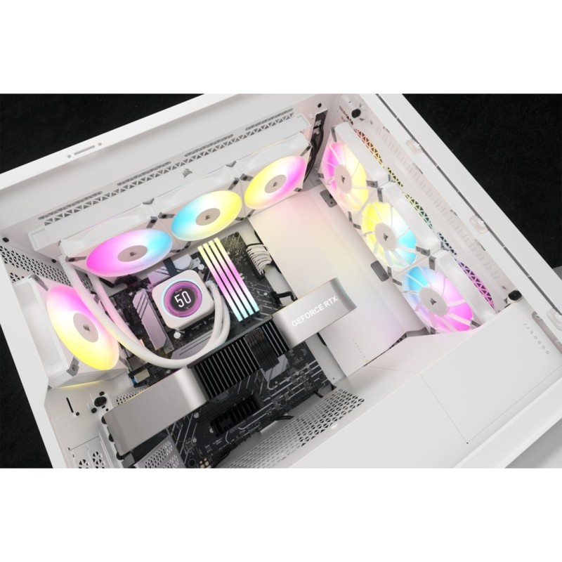 Corsair CW-9060077-WW computer cooling system Processor All-in-one liquid cooler 12 cm White 1 pc(s) Corsair CW-9060077-WW computer cooling system Processor All-in-one liquid cooler 12 cm White 1 pc(s)