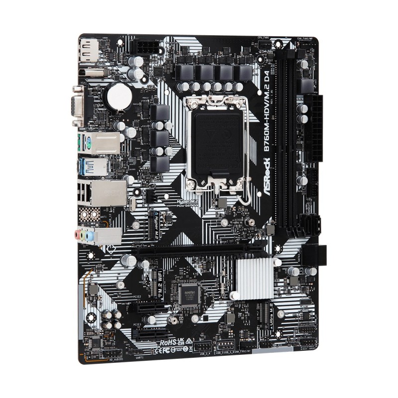 Asrock B760M-HDV/M.2 D4 Intel B760 LGA 1700 micro ATX Asrock B760M-HDV/M.2 D4 Intel B760 LGA 1700 micro ATX