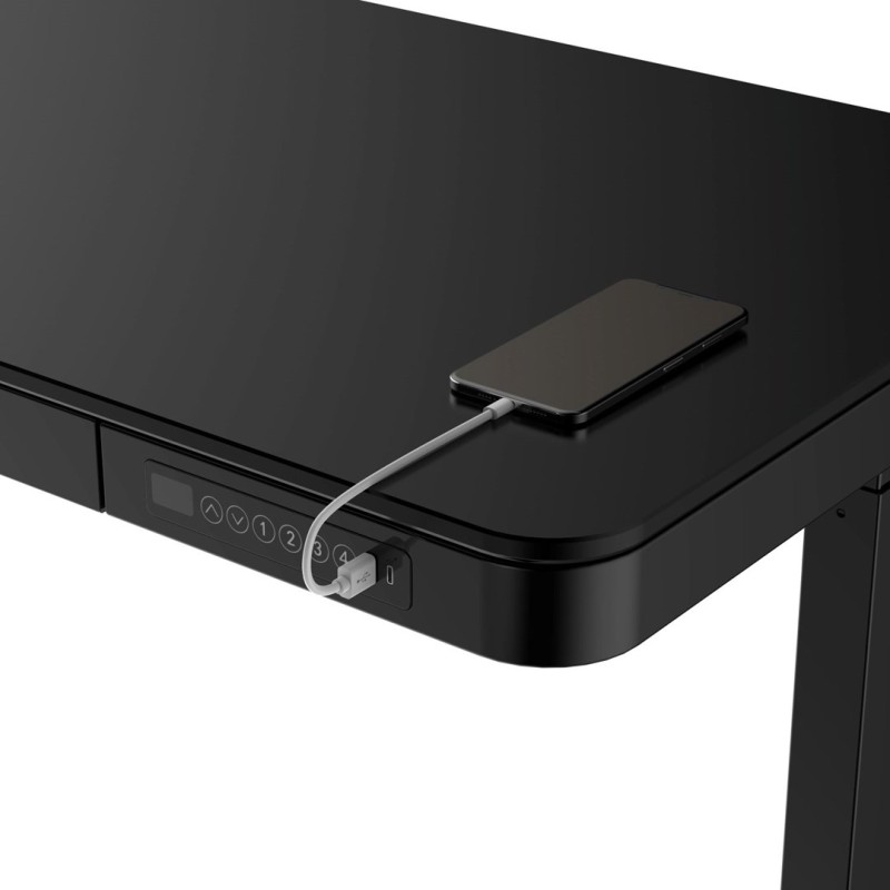 ACTIVEJET desk with electric height adjustment 140x70 ET119W-C black ACTIVEJET desk with electric height adjustment 140x70 ET119W-C black