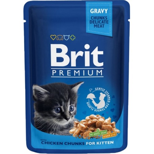 BRIT Premium Cat Kitten Chicken - wet cat food - 100g BRIT Premium Cat Kitten Chicken - wet cat food - 100g