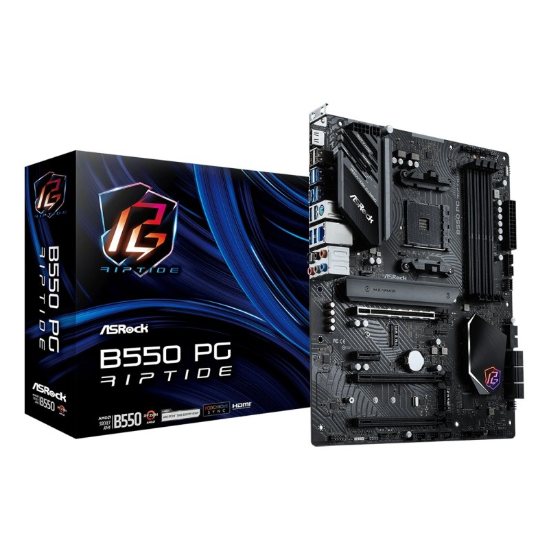 Asrock B550 PG Riptide AMD B550 Socket AM4 ATX Asrock B550 PG Riptide AMD B550 Socket AM4 ATX